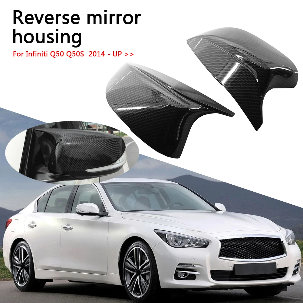 

1 пара, крышки для зеркала заднего вида Q50 Q60 Q70 QX30 Infiniti 2014-2021