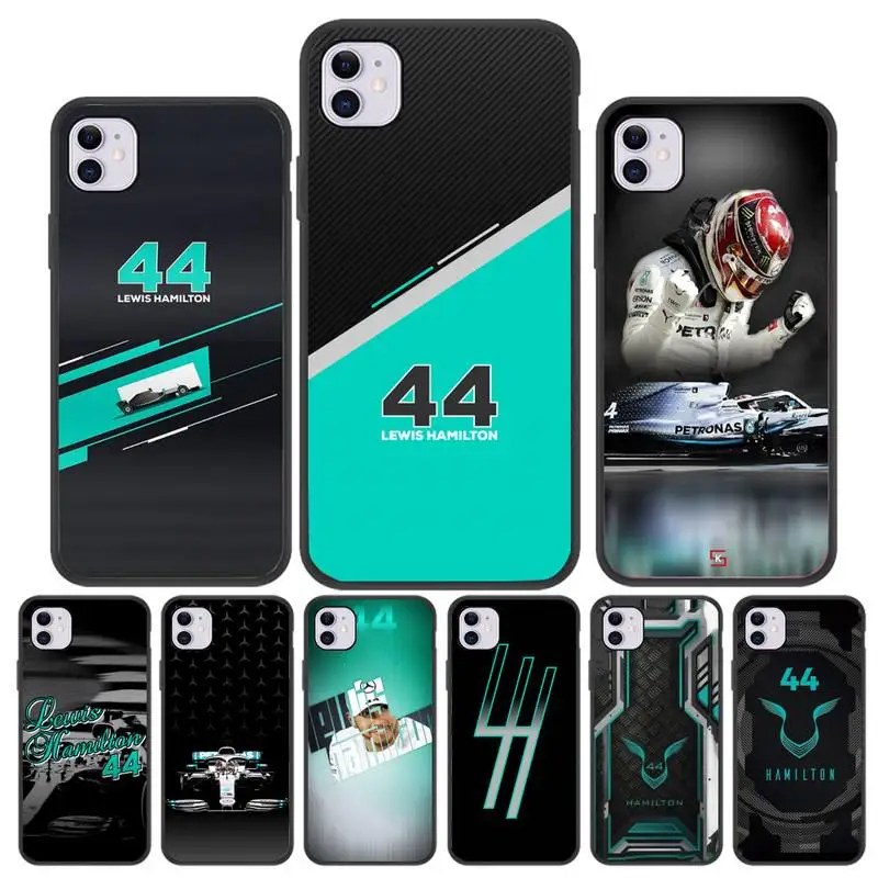 

Racing racer Lewis Hamilton 44 Phone Case For Iphone 5 SE 2020 6 6s 7 8 plus X Xr XS 11 12 Mini Pro Max Fundas Cover