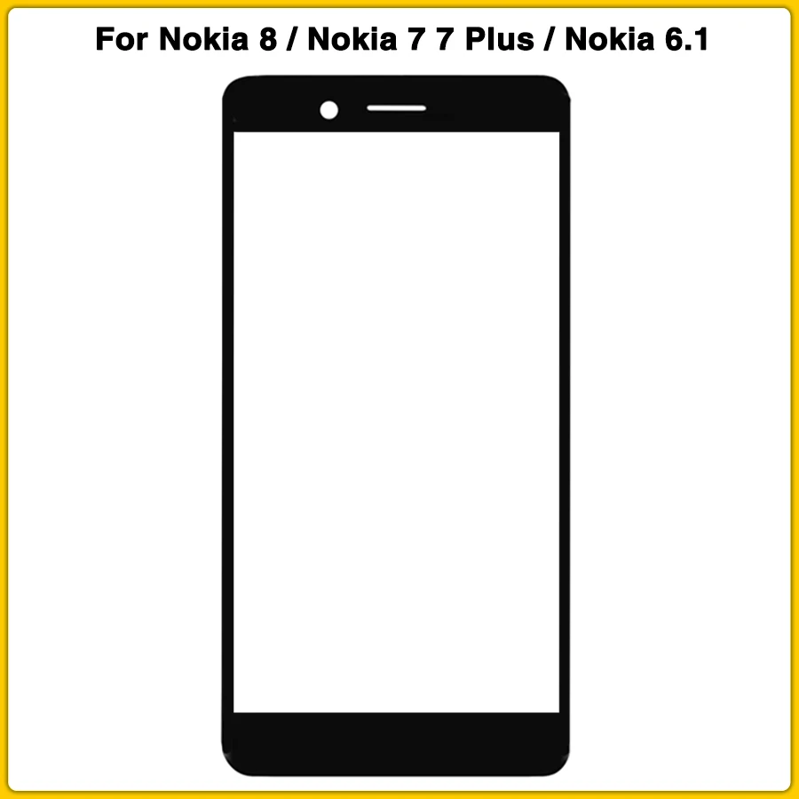 Новый N7 ЖК-Передняя стеклянная сенсорная панель для Nokia 8 N8/Nokia 7 Plus/Nokia 6 1 n6
