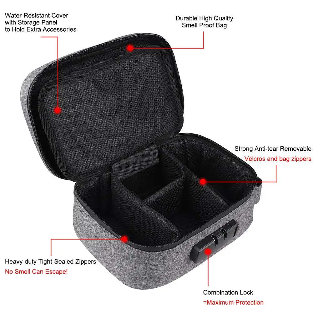 Дорожный портативный контейнер для хранения 5-слойный из активированного угля и