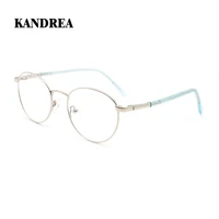 kandrea 2020 summer new round metal glasses frame women myopia optical eyeglasses frames reading prescription eyewear for unisex