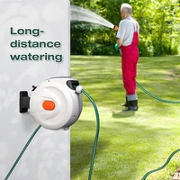 hose reel 66 feet retractable garden hose reel wall mount easy to remove