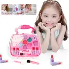 Детский набор для макияжа для девочек, набор для макияжа для дошкольников, безопасная Экологически чистая косметика, комплект для ролевых игр, подарочный набор для макияжа, коробка