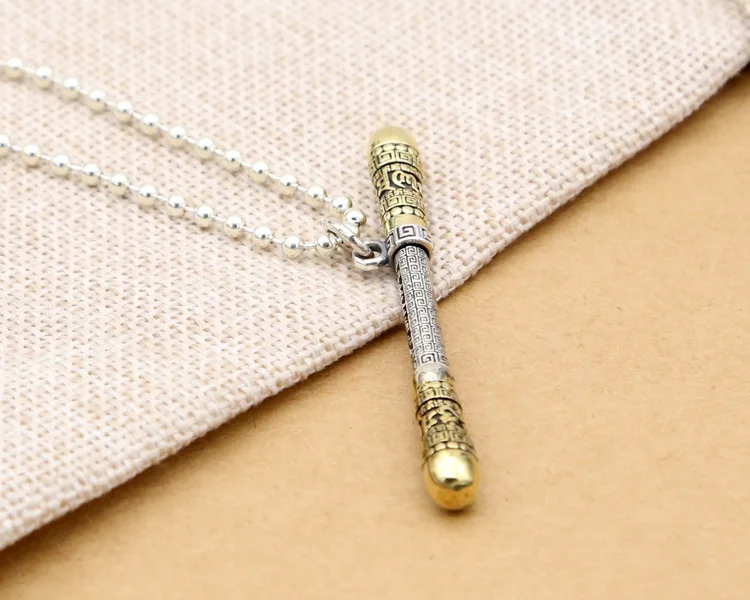 TYPE A EDC 925 серебро с латунными бусинами нож кулон уличный Паракорд DIY украшения 925 серебро с латунным снаряжение для кемпинга EDC инструменты - Цвет: TYPE A