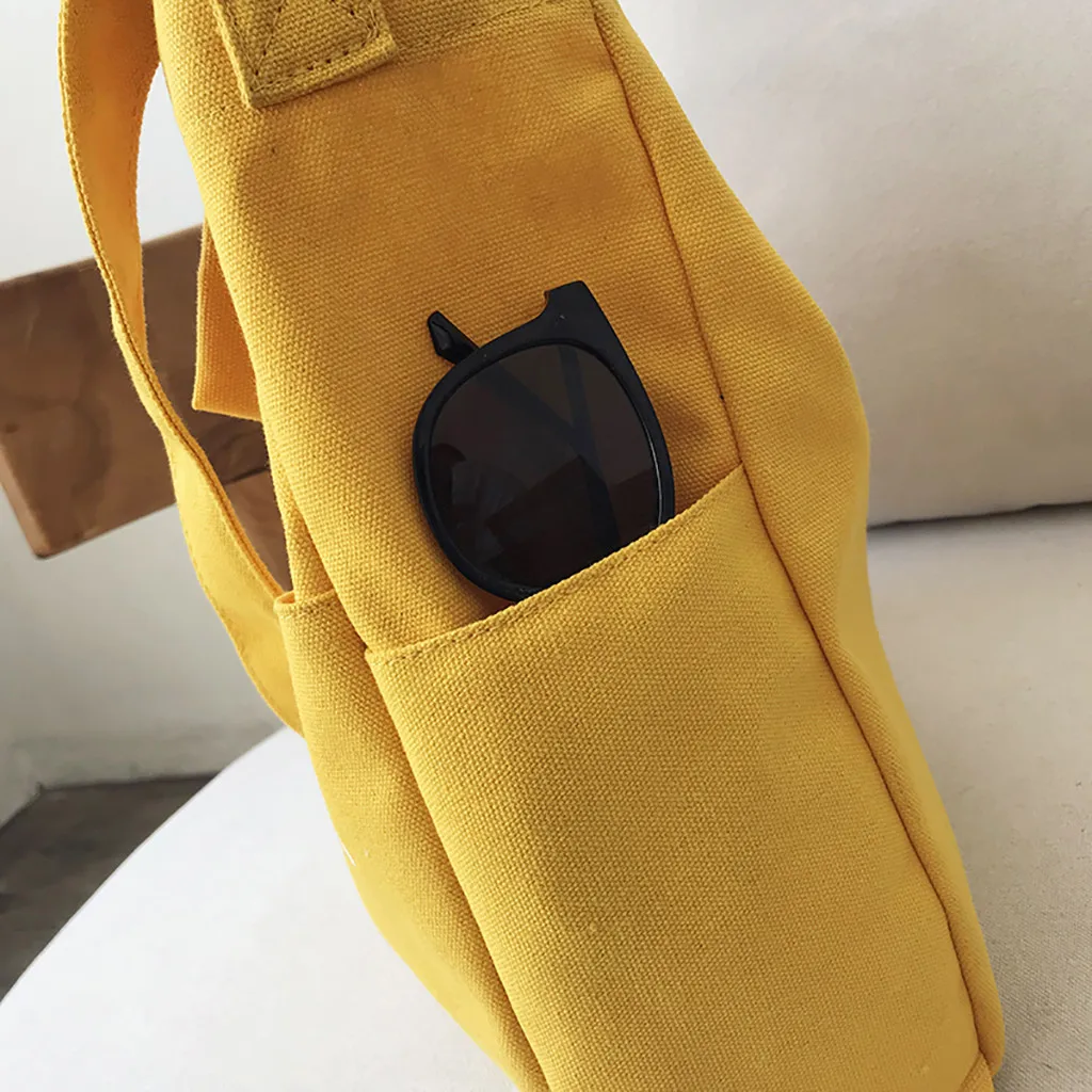 Женская модная Холщовая Сумка для писем плотная большой вместимости белая