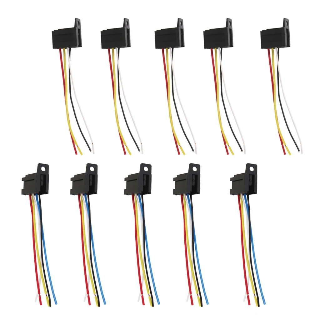 Автомобильный 12 В DC 20A/30A AMP Релейный кабель 5 проводов/4 провода DIY (не включая реле