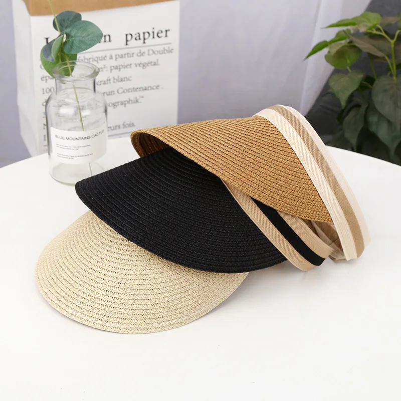 Новинка летняя женская дизайнерская пляжная пустая Панама Женская Регулируемая