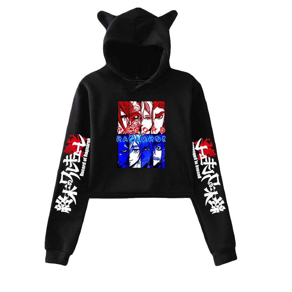 Новинка 2021 модный топ с кошачьими ушками и рисунком записи Ragnarok 2D женские