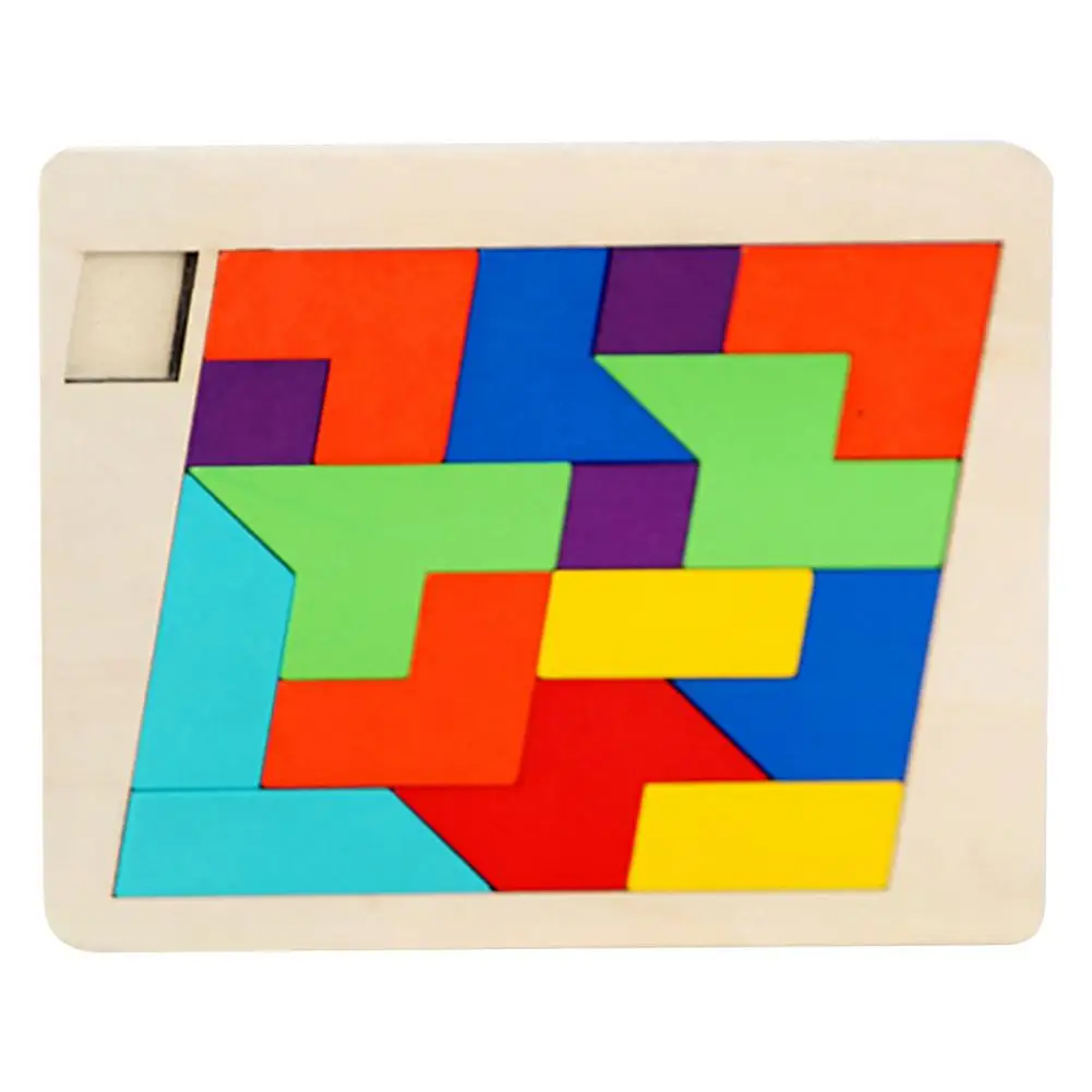 

Tangram Puzzles Wooden Tangram Puzzles Sorting And Stacking Preschool Montessori Educational Learning Toys for Kids Aged 3 to 8