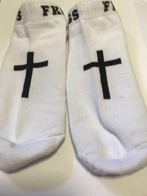 Short FKGS White Epous, новинка года, носки не беспокоить, забавные Игровые Носки, нескользящие носки с подушками, подарок для мужчин - Цвет: Short FKGS White