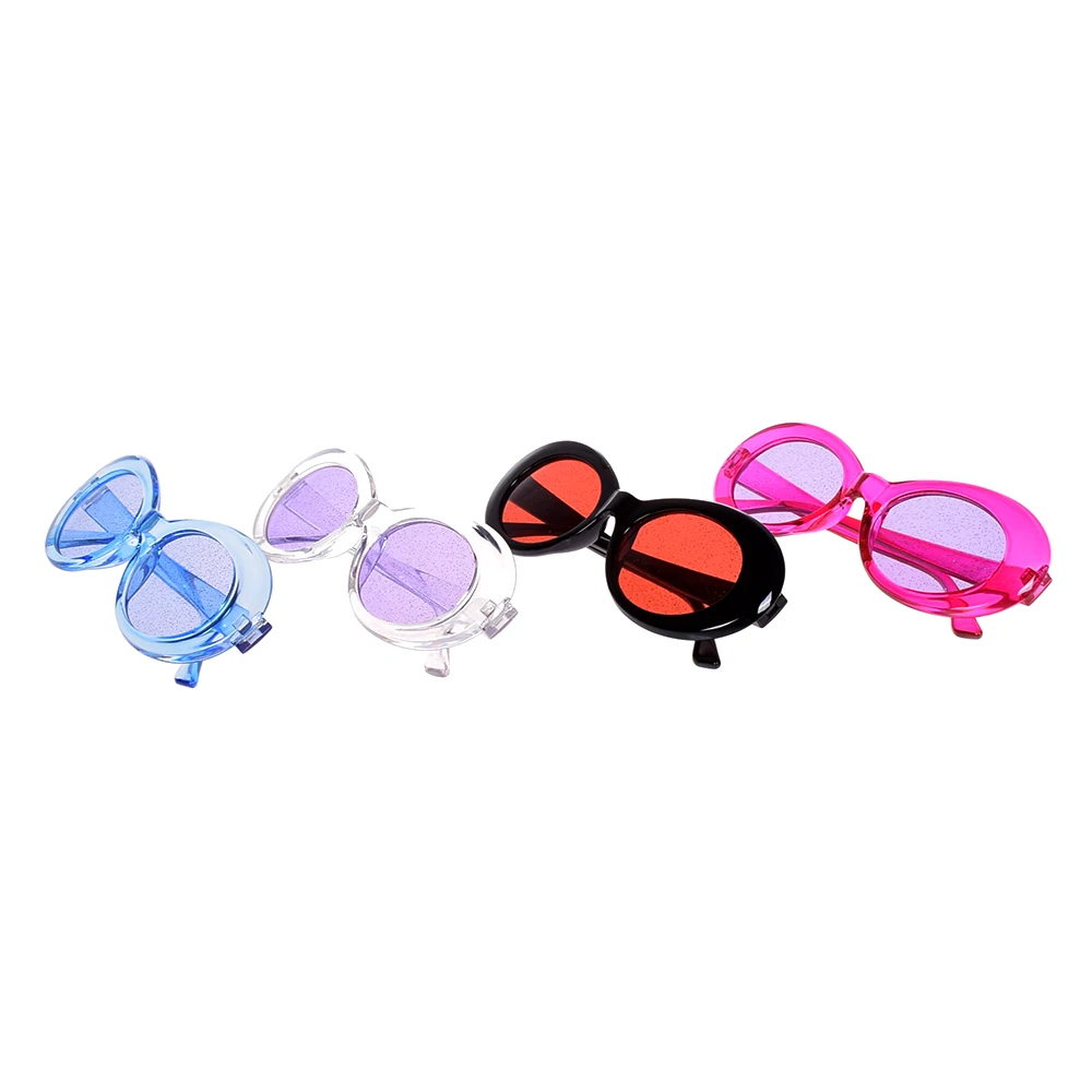 

1pc Vintage Sale Glitter Women Eyewear Oval Candy Color