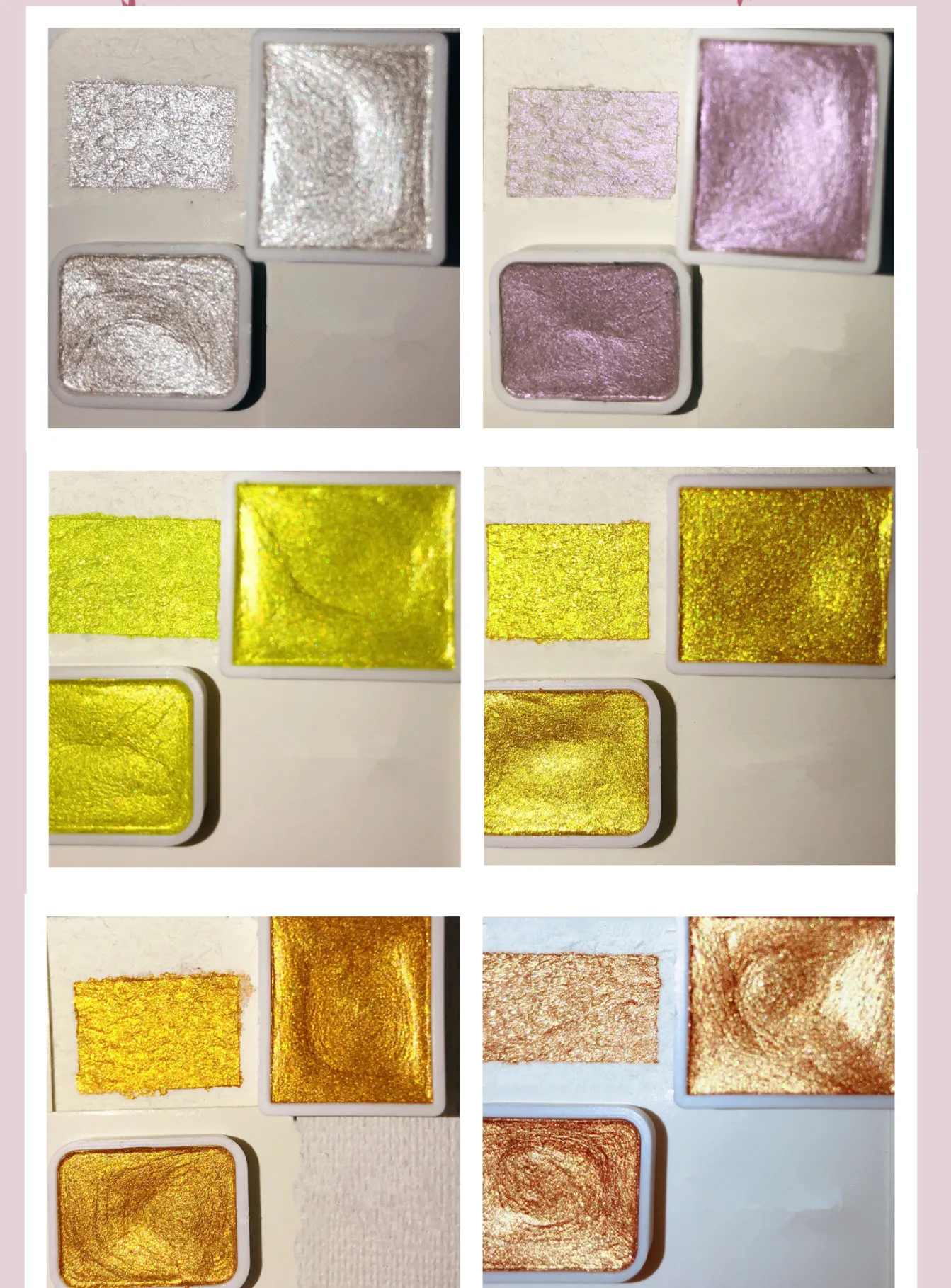 Однотонные акварельные краски 20 цветов текстурированный перламутровый пигмент