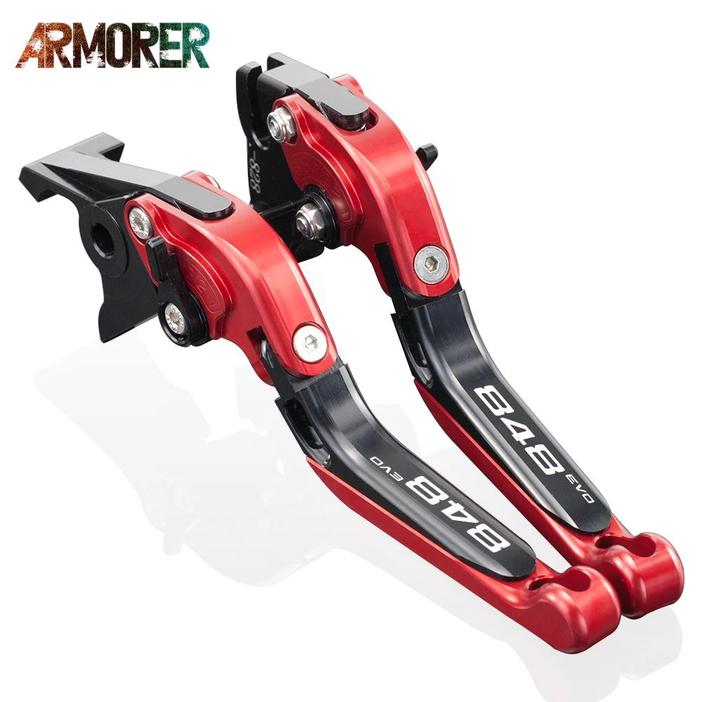 

Motorcycle Extendable Adjustable Folding CNC Aluminum Motorbike Brake Clutch Levers For Ducati 848EVO 2007-2010 2011 2012 2013