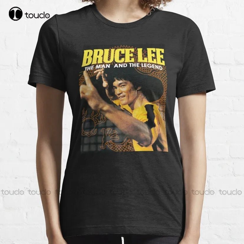 Классическая футболка с Брюсом Ли мужская и легенда рубашка для папы