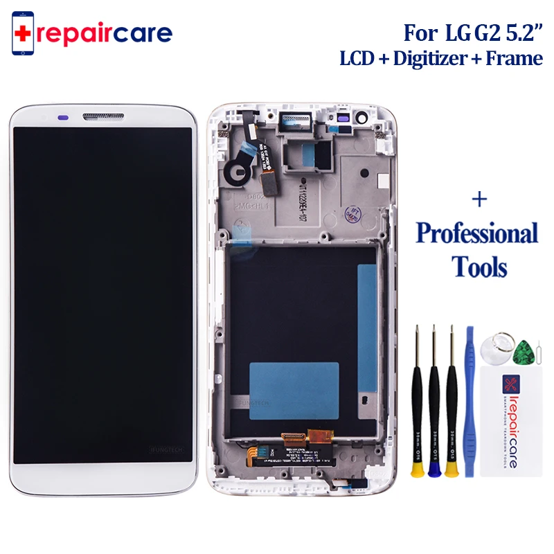 Для LG G2 lcd для экран D802 D805 ЖК дисплей с сенсорным экраном дигитайзер ремонтный