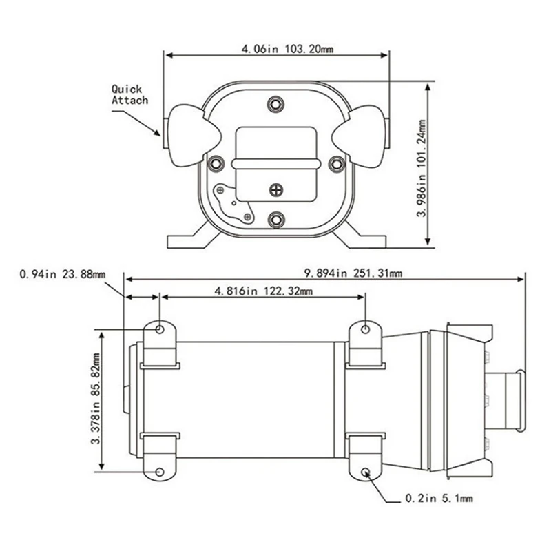 

Regulations 12V24V 2.75M 17L/Min Low Pressure Electric Diaphragm Water Pump Irrigation Motorhome Car Supply US Plug