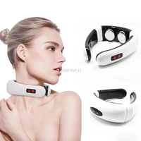 6 modes power control far infrared heating pain relief tool health care relaxation machine electric neck massager pulse back