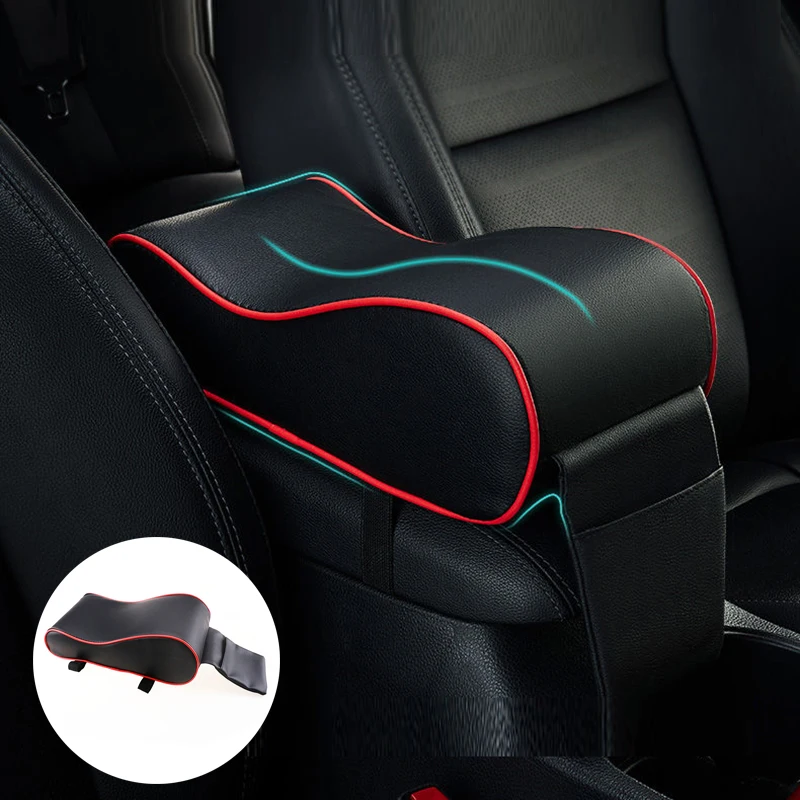 

New leather memory foam car armrest pad car styling for Cadillac XTS SRX ATS CTS/Renault Koleos Fluenec Latitude