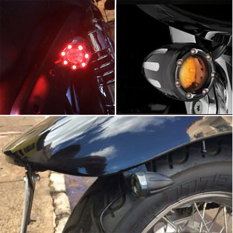 4 шт. Универсальный светодиодный сигнальный фонарь для мотоцикла honda cb650f suzuki ltz 400