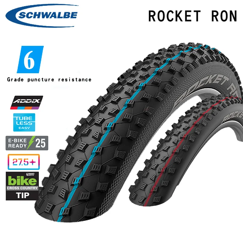 

Велосипед Schwalbe для пересеченной местности ROCKET RON, горный велосипед, вакуумная шина 27,5*2,60, 29 дюймов, бескамерная Складная шина
