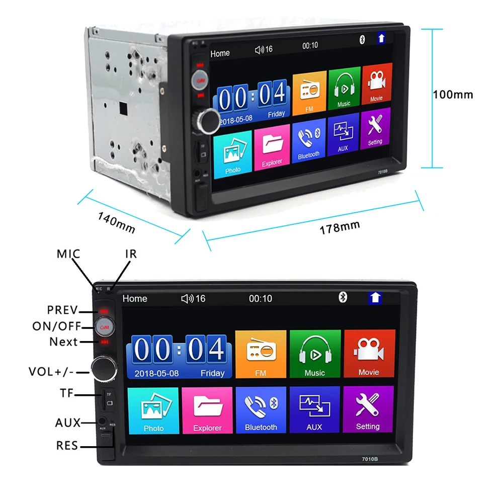 Carsanbo многофункциональное автомобильное MP5 зарядное устройство для автомобиля с