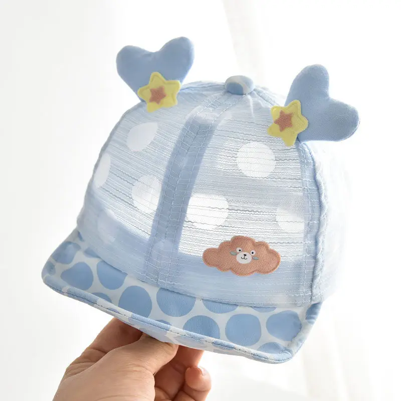 

5 Month to 2 Year lovely Fetal Hats Boy Girl Sunscreen duckedHat Children Sun Cap Baby Kids Caps Infant Toddler Hat Head 45-48cm