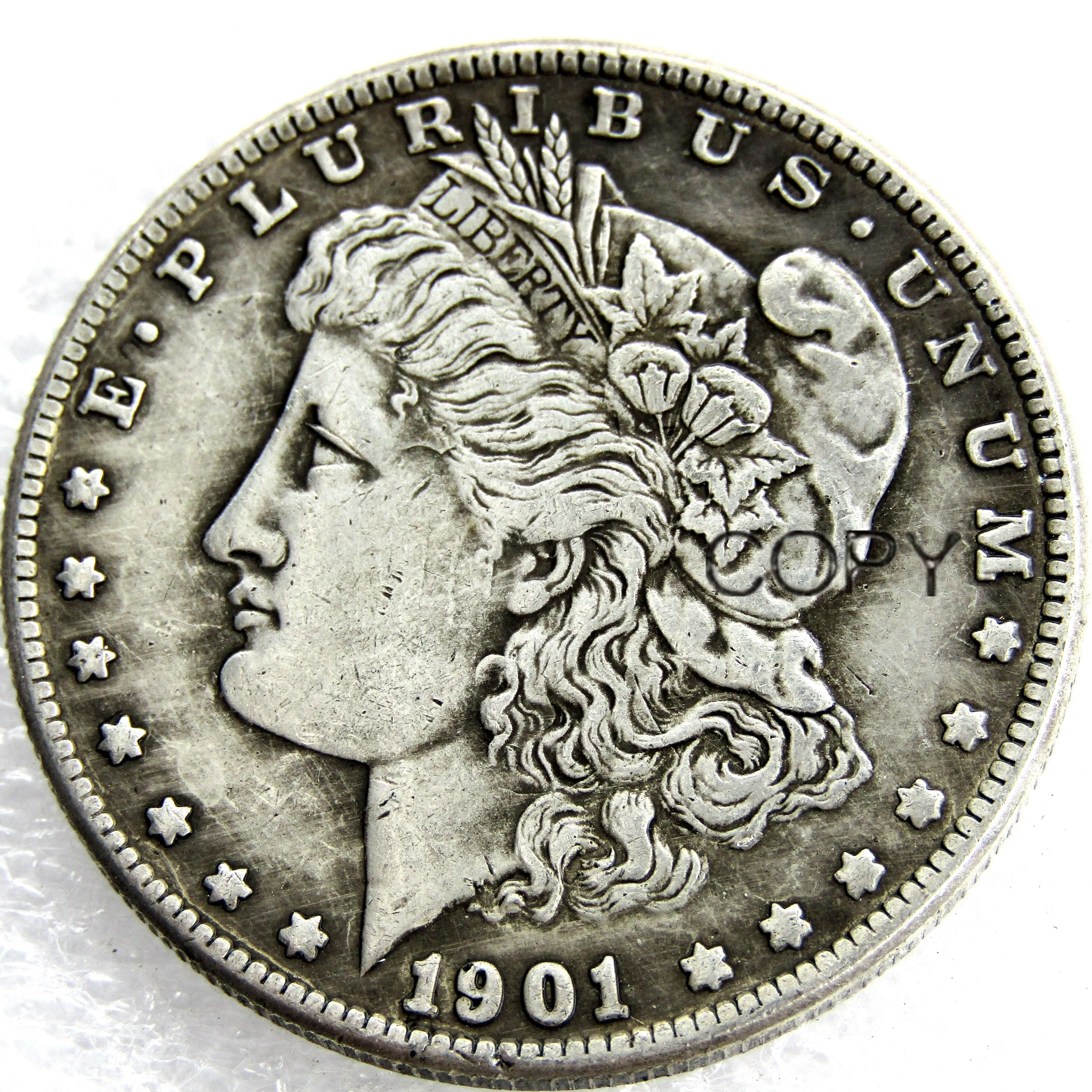

US Coins 1901 P/S/O Morgan Dollar copy Coins Silver Plated