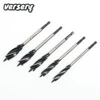 free shipping 5pcsset 12 20mm high speed steel twist drill bit long four slot four blade woodworking tools drill bit hole saw