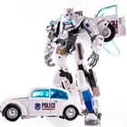 BMB большой размер 21 см крутой белый фильм трансформации 5 игрушек Аниме фигурки Модель робот автомобиль дети мальчик подарок H6001-3 SS18 YS-03B