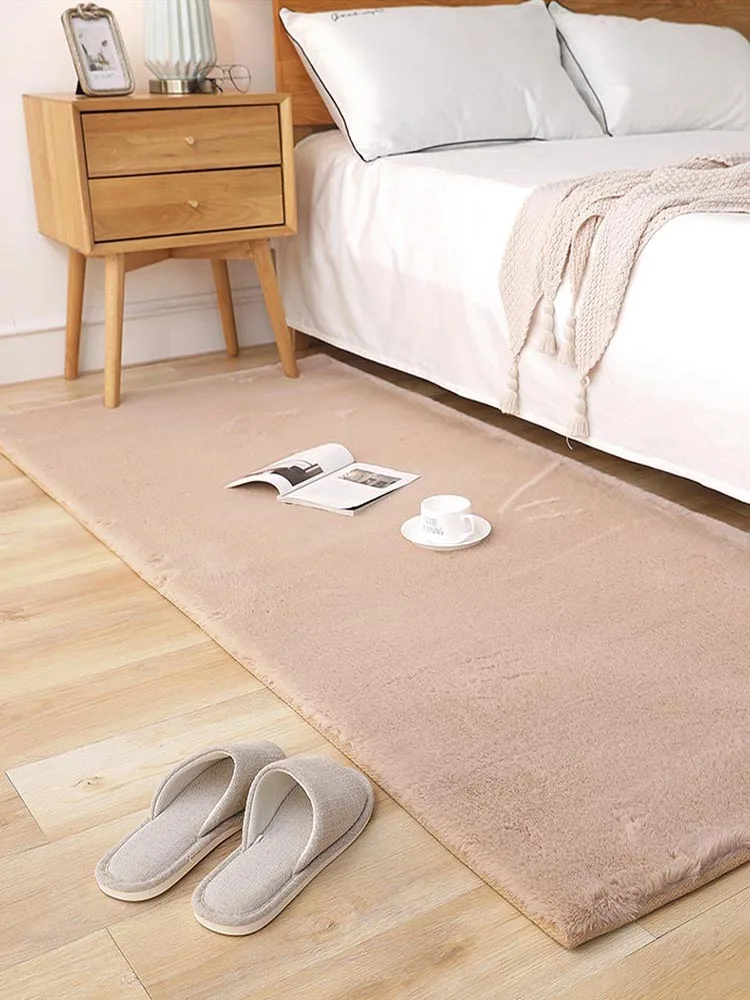 Ковер для спальни мягкие пушистые коврики с имитацией кроличьего меха в