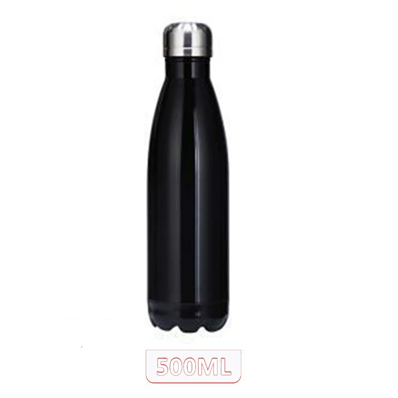 500ML Double-Layer Creative BPA Free Water Bottle Stainless Steel Beer Tea Coffee Portable Sport Vacuum Thermal Flask | Дом и сад