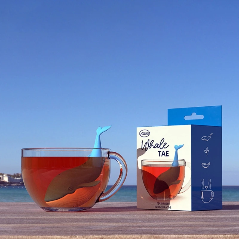

Tea Infuser Whale Filter Diffuser Loose Leaf Tea Silicone Strainer Tea Bag Filter Teaware Teapot Accessory Kitchen Gadget