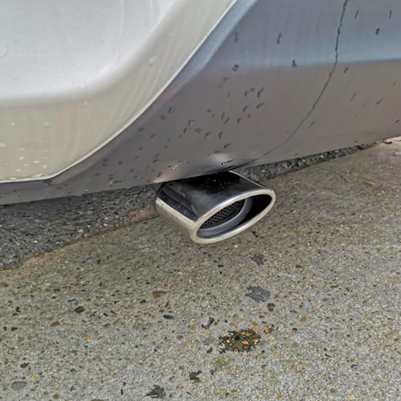 Автомобильный Универсальный глушитель выхлопной трубы из нержавеющей стали для