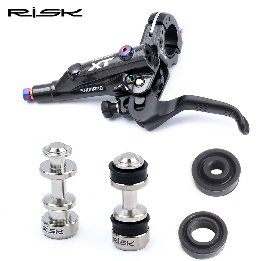 RISK Titanium MTB Bike Bicycle Brake Lever Piston for Shimano XT M8000 M7000 SLX M785 Disc Brake Piston Rod Repair Part