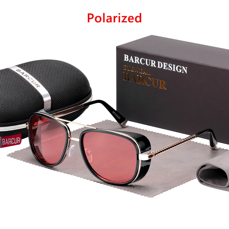 Polarized Черепаха солнцезащитные очки Железный человек 3 Matsuda TONY стимпанк Солнцезащитные очки Мужские зеркальные коричневые градиентные солнцезащитные очки мода - Цвет линз: Polarized