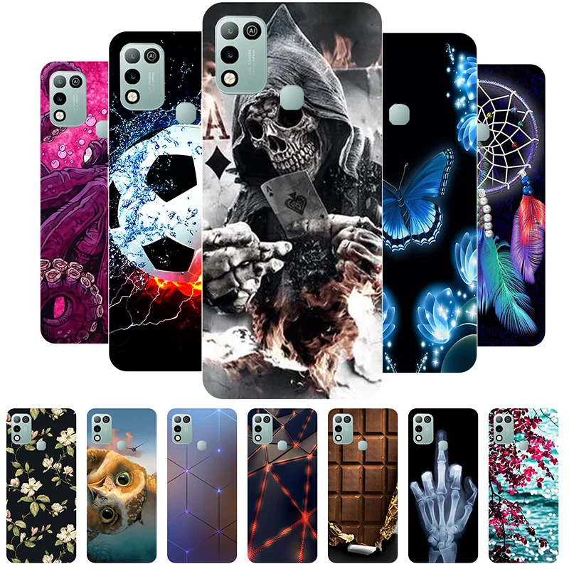 for infinix hot 10 play case silicone soft cute back cover for infinix hot 10 10s hot10 play phone case hot 11 play cover bumper free global shipping