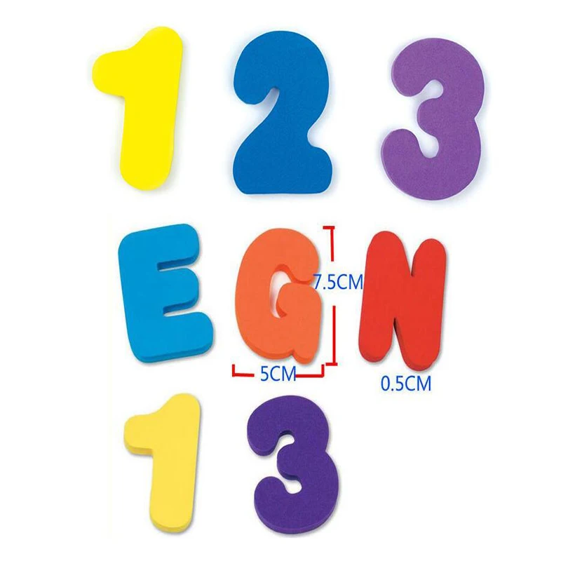 

36pcs Letter Puzzle Baby Bath Toys Soft EVA Numbers Kids Baby Toys Water Early Educational Bathroom Kids Funny Toys Bath Toy