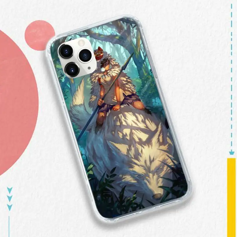 

Princess Mononoke japanese anime manga high quality luxury Phone Case for iPhone 11 12 pro XS MAX 8 7 6 6S Plus X 5S SE 2020 XR