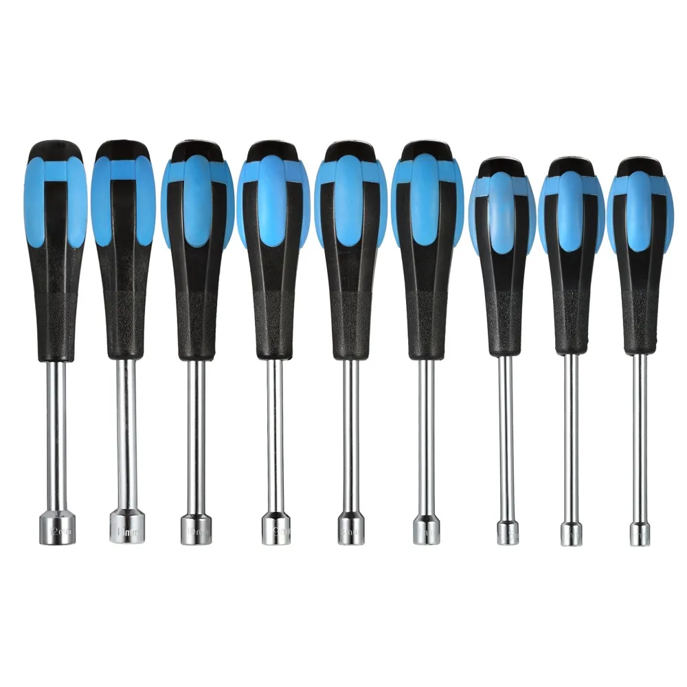 9 шт. Полый Вал Гайка Драйвер набор метрический размеров шестигранными битами