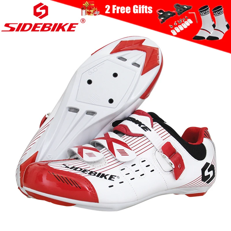 

SIDEBIKE Microfiber Cycling Shoes Men Women Road Mountain Bike Shoes Nylon Sole Breathable MTB Bicycle Shoes with Hook & Loop