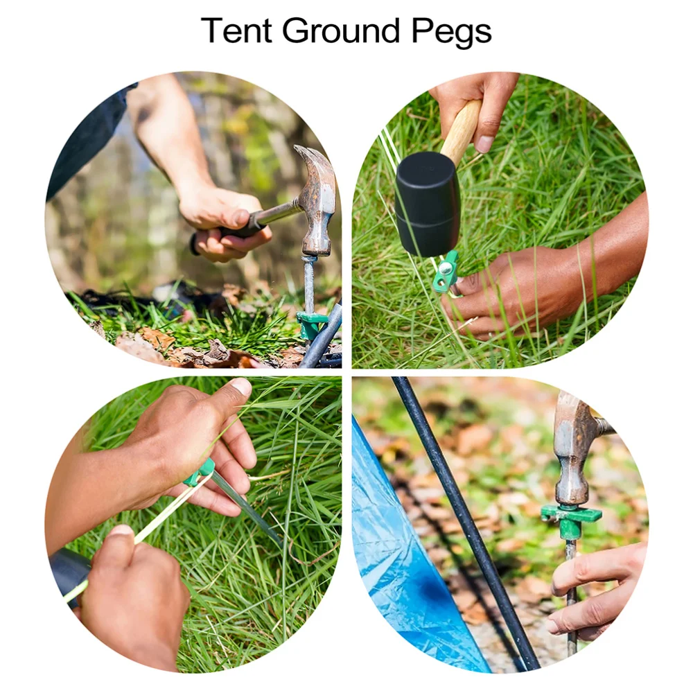 

6Pcs Camping Tent Stakes Tent Pegs Tent Accessories Tent Nails Ground Nails