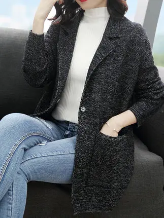 Kpop свитер корейский Стиль Верхняя одежда 2020 Новый kвязаный кардиган женский с