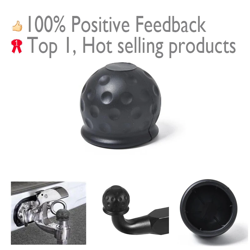 

New Car Truck Tow Bar Ball Cover Cap Towing Hitch Trailer Protect Towball Protector Universial