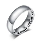 Новинка 2020, модное классическое обручальное кольцо NABGOPIE 6 мм для мужчин и женщин, обручальное кольцо из нержавеющей стали золотого и серебряного цвета