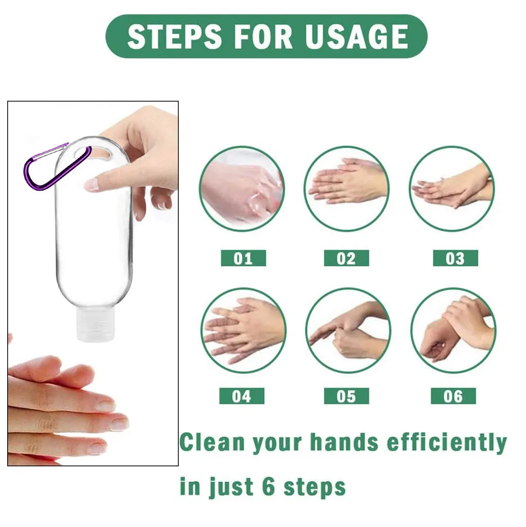 8 шт Мини Ясно брелок бутылки Портативный для путешествий пластиковая посуда