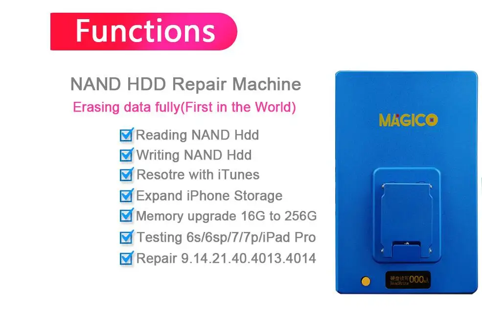 100% Оригинальный MAGICO BOX для iPhone Nand HDD программатор|Детали устройств связи| |