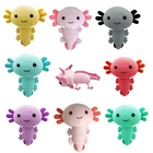 Новинка, плюшевая игрушка Kawaii Axolotl 2030 см, мультяшное милое животное, мягкая плюшевая кукла для детей, день рождения