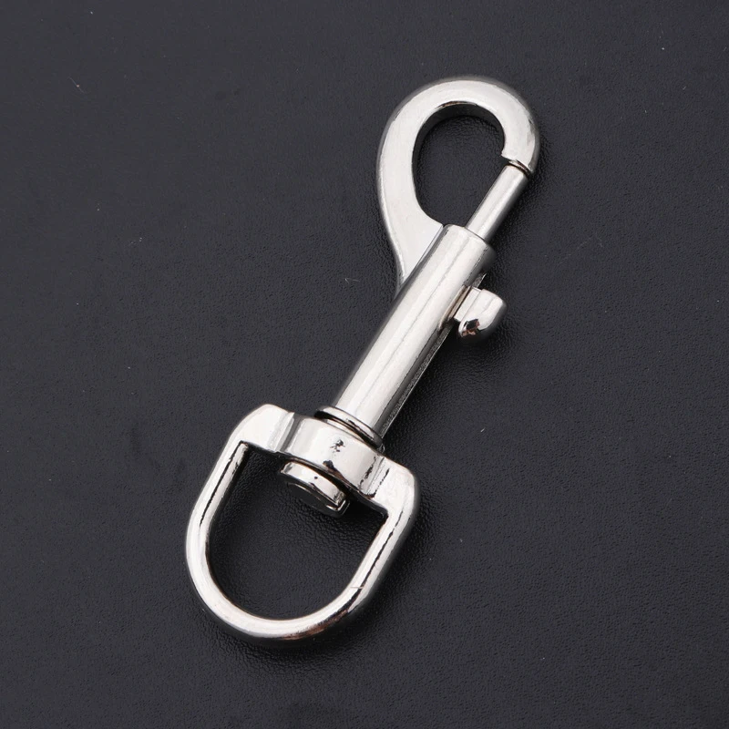 

1Pcs 83mm Zinc Alloy Round Eye Swivel Snap Hook Keychain Dog Chain Collar Snap Strap Belt Clasp Clip Buckle