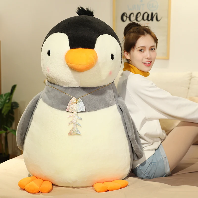Новая милая плюшевая игрушка пингвин каваи кукла на Рождество. День рождения.