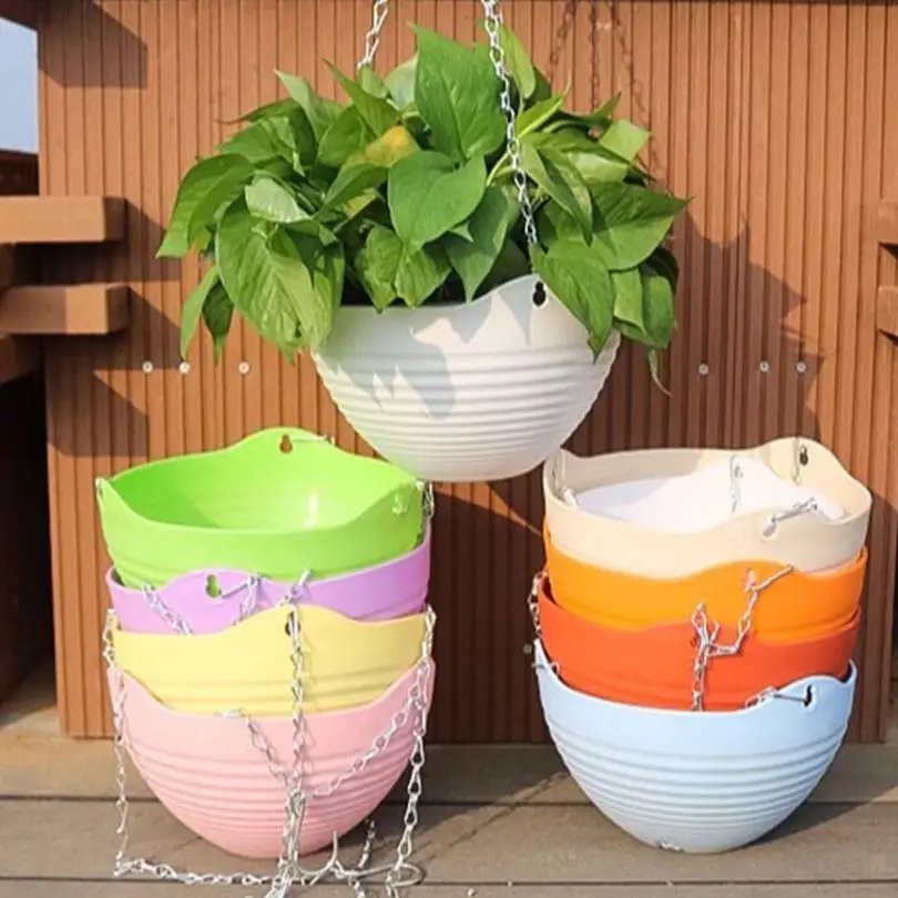 

Chlorophytum Flower Pot Simple Plastic Hanging Pot Green Rose Pot Hanging Hook Green Rose Flower Pot